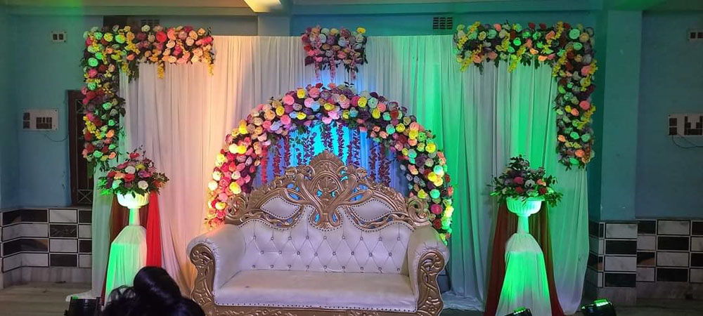 Wedding Decoration in Guwahati-bed of flowers